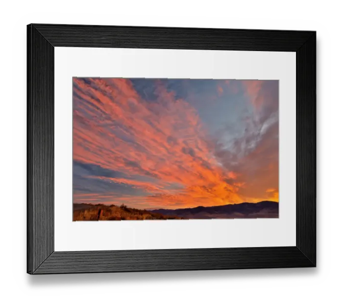 Framed Print : USA, Washington State. Sunrise looking near Sun Mountain Lodge
