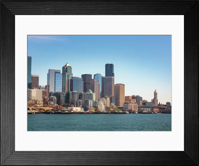 Framed Print : Seattle waterfront, Washington State, USA Framed Print : Seattle waterfront, Washington State, USA