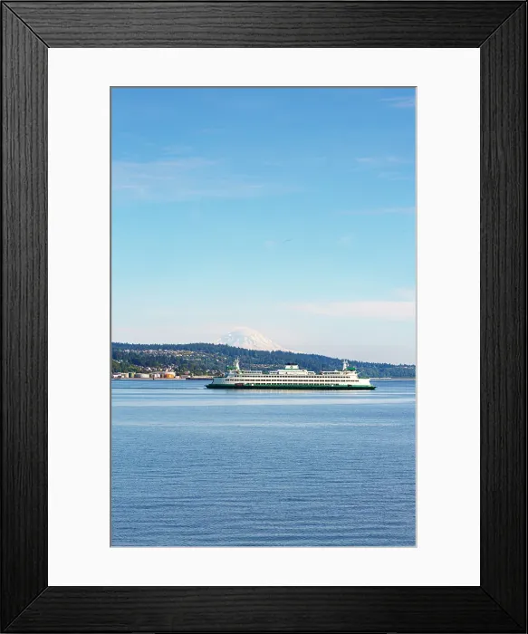 Framed Print : Seattle to Bainbridge ferry on Puget Sound, Washington State, USA Framed Print : Seattle to Bainbridge ferry on Puget Sound, Washington State, USA