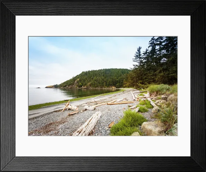 Framed Print : Washington State. Beach at Deception Pass State Park Framed Print : Washington State. Beach at Deception Pass State Park