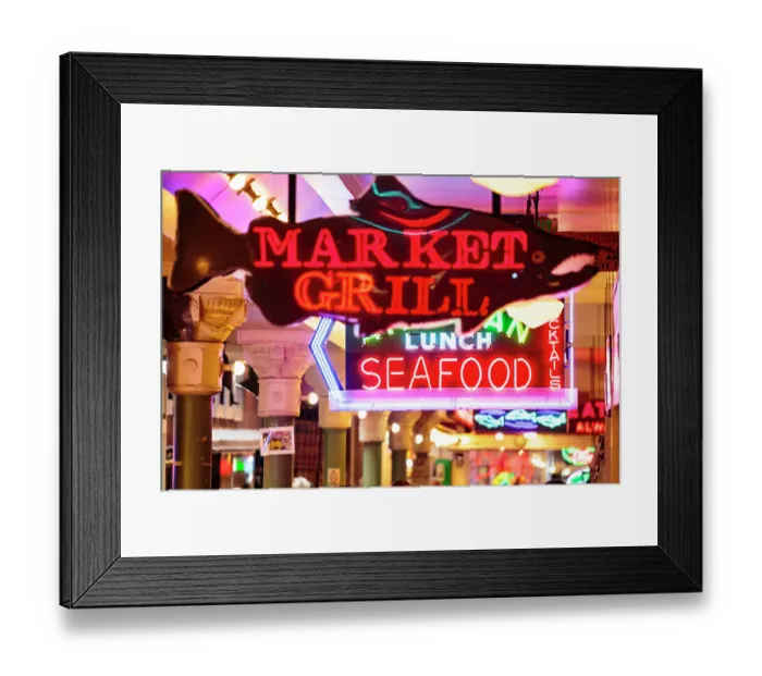 Framed Print : Pike Place Market, Seattle, Washington State, USA. (Editorial Use Only) Framed Print : Pike Place Market, Seattle, Washington State, USA. (Editorial Use Only)