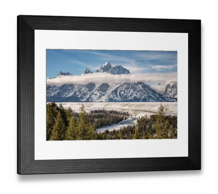 Framed Print : USA, Wyoming, Jackson. Grand Teton National Park, The Snake River and the Tetons