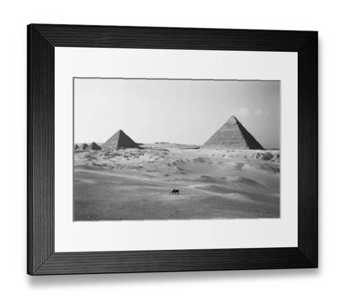 Framed Print : Cairo Egypt, Giza Pyramids