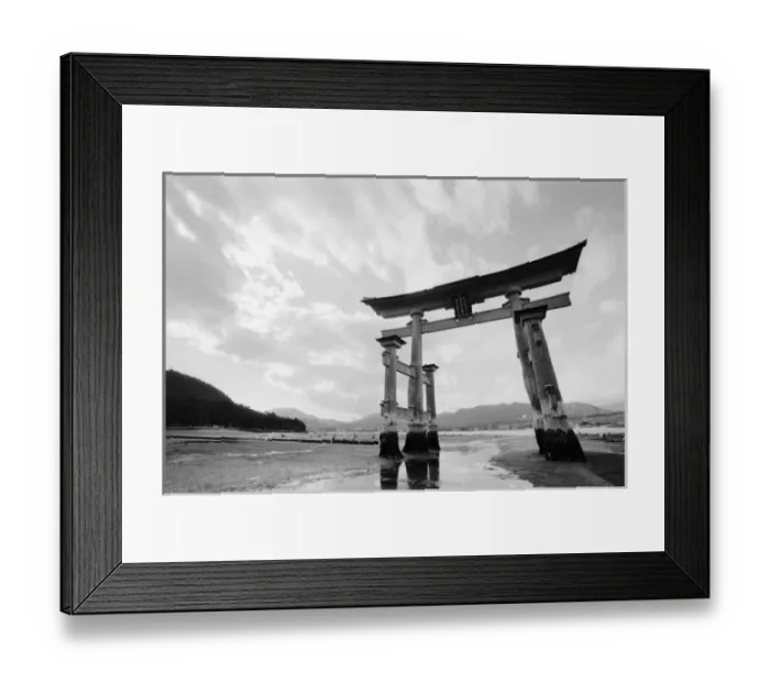 Framed Print : Asia, Japan, Myajima. Torri Gate Framed Print : Asia, Japan, Myajima. Torri Gate