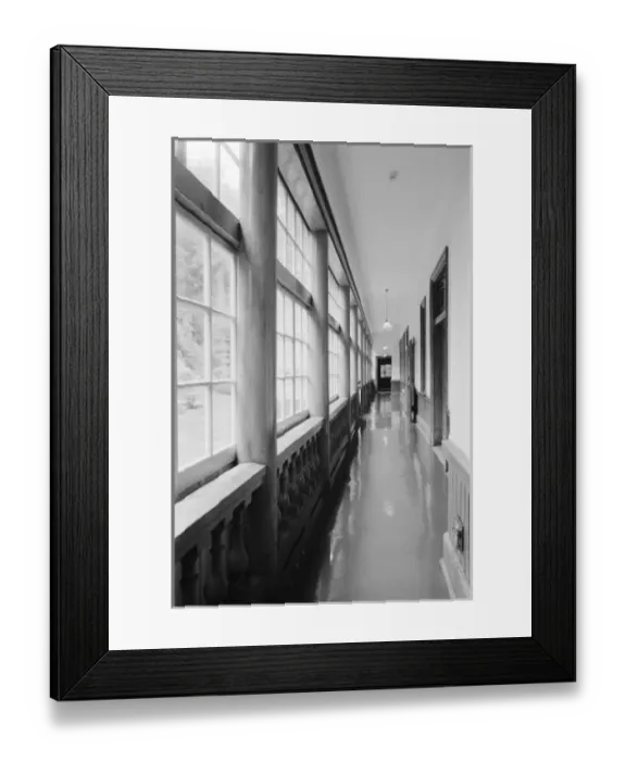 Framed Print : Asia, Japan, Hakodate. Interior hallway of Old Public Hall Framed Print : Asia, Japan, Hakodate. Interior hallway of Old Public Hall
