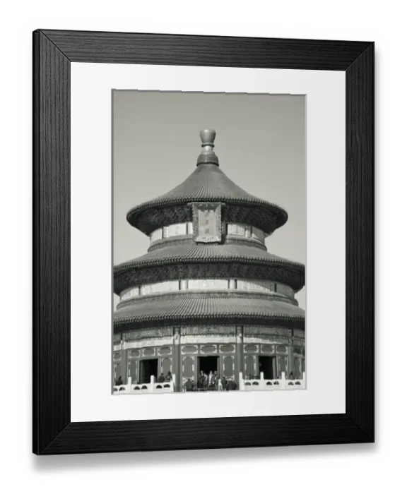 Framed Print : China, Beijing, Chongwen District. Temple of Heaven Park-Hall of Prayers for Good Harvests (b Framed Print : China, Beijing, Chongwen District. Temple of Heaven Park-Hall of Prayers for Good Harvests (b
