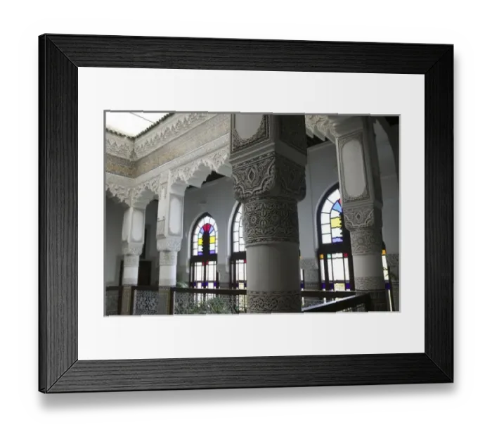 Framed Print : MOROCCO, Fes: Fes El, Bali (Old Fes), Riad Fes Traditional Hotel, Interior Detail