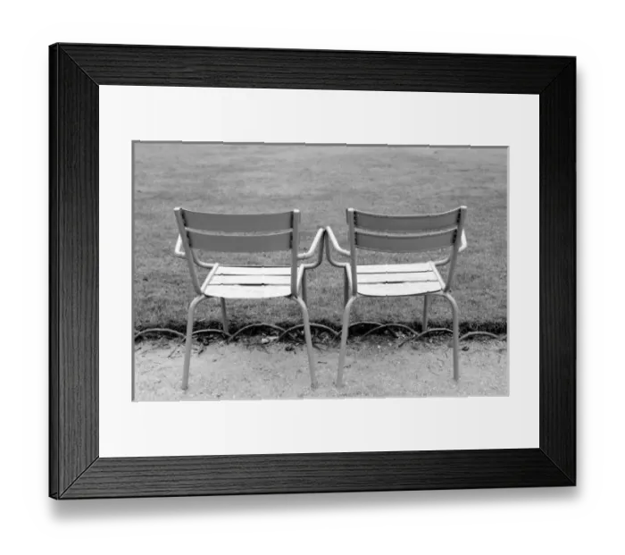 Framed Print : Europe, France, Paris. Chairs, Jardin du Luxembourg