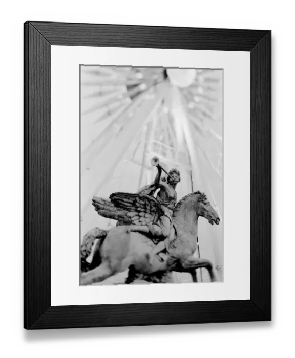 Framed Print : Europe, France, Paris. Statue and Ferris Wheel, Jardin des Tuileries Framed Print : Europe, France, Paris. Statue and Ferris Wheel, Jardin des Tuileries