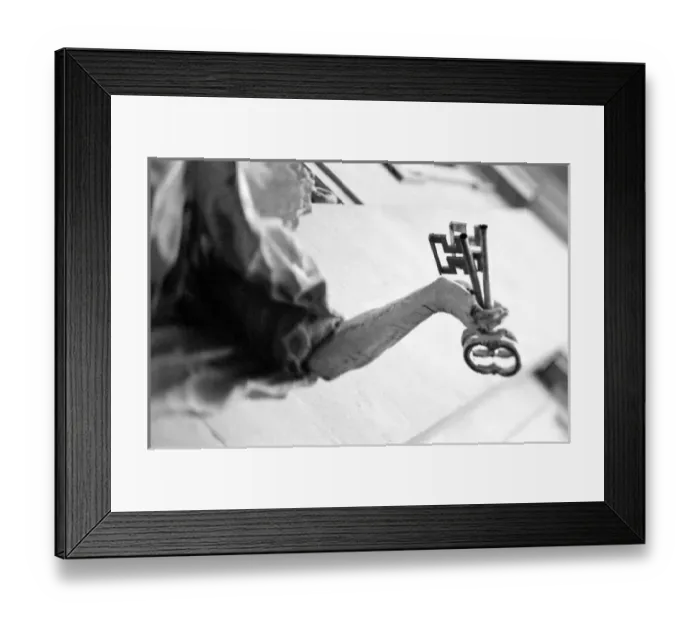 Framed Print : Europe, Austria, Salzburg. Statue with keys Framed Print : Europe, Austria, Salzburg. Statue with keys
