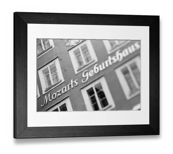 Framed Print : Europe, Austria, Salzburg. Mozarts Birthplace (defocussed) Framed Print : Europe, Austria, Salzburg. Mozarts Birthplace (defocussed)