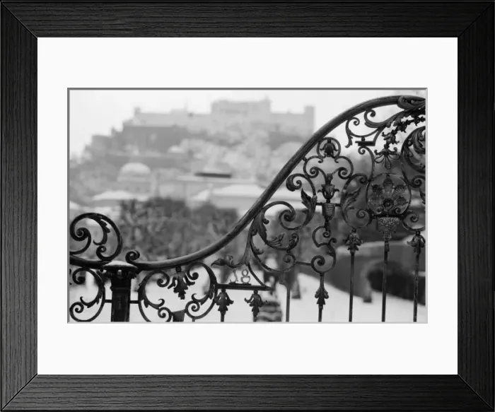 Framed Print : Europe, Austria, Salzburg. View of the Old City and castle from Mirabellgarten Framed Print : Europe, Austria, Salzburg. View of the Old City and castle from Mirabellgarten