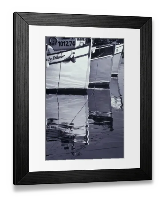 Framed Print : NA, Canada, Nova Scotia, Digby. Fishing boats; black, and, white image Framed Print : NA, Canada, Nova Scotia, Digby. Fishing boats; black, and, white image