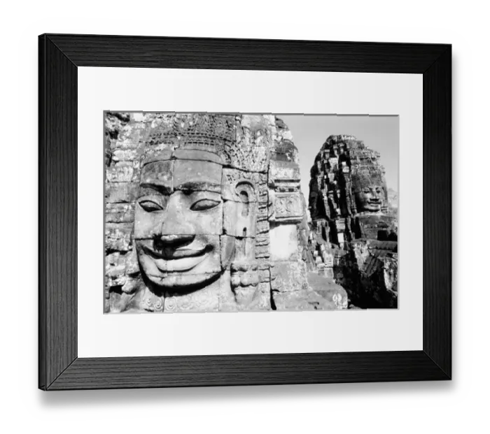 Framed Print : Angkor Cambodia, Heads The Bayon Framed Print : Angkor Cambodia, Heads The Bayon