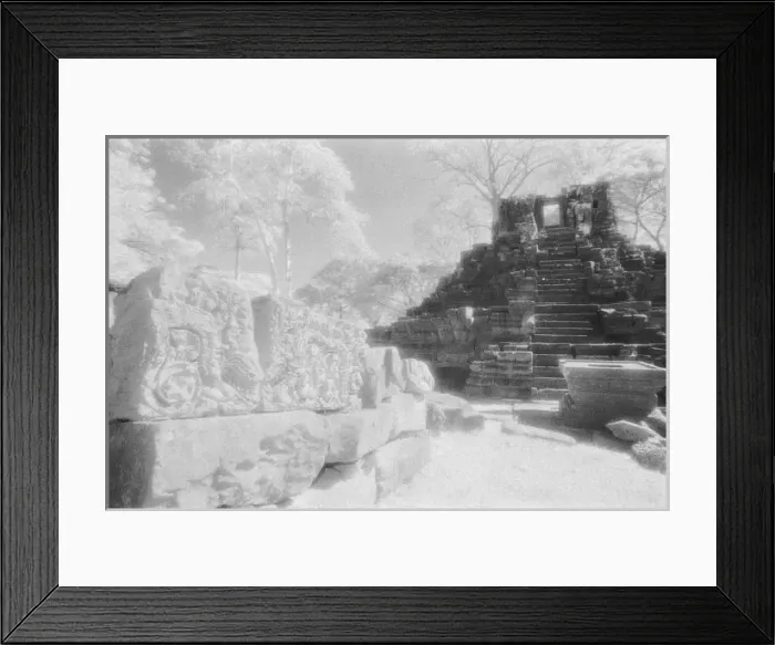 Framed Print : Angkor Cambodia, Details of carvings The Bayon Framed Print : Angkor Cambodia, Details of carvings The Bayon