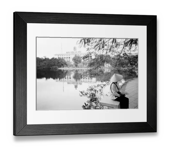Framed Print : Hanoi Vietnam, Hoan Kiem Lake View (NR) Framed Print : Hanoi Vietnam, Hoan Kiem Lake View (NR)