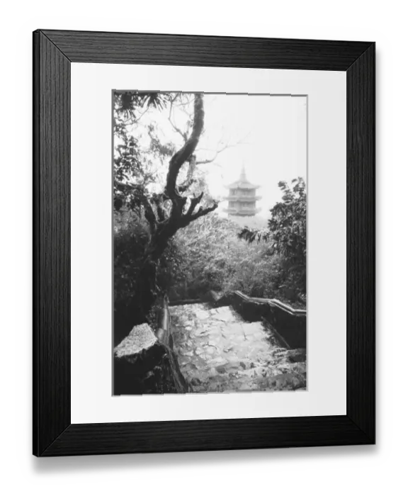 Framed Print : Danang Vietnam, Temple View Marble Mountain