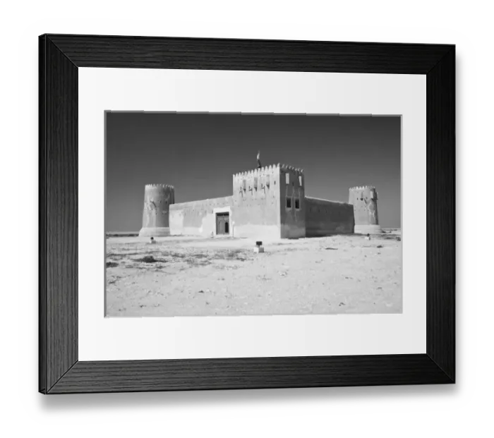 Framed Print : Qatar, Al Zubarah. Al-Zubara Fort (b. 1938) now the Al-Zubara Regional Museum