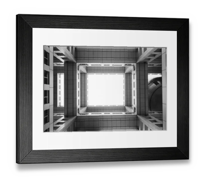 Framed Print : Asia, Japan, Tokyo. Fuji TV Building, looking up, Odaiba
