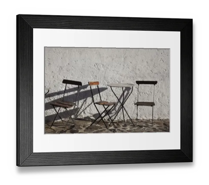 Framed Print : Uruguay, Colonia Department, Colonia del Sacramento. Cafe tables Framed Print : Uruguay, Colonia Department, Colonia del Sacramento. Cafe tables
