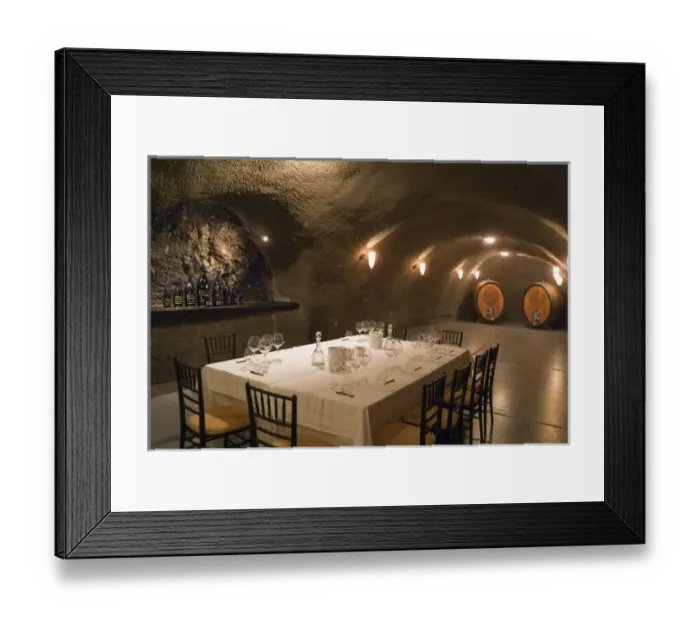 Framed Print : USA, Oregon, Dundee. Dining room in Archery Summit Winery Framed Print : USA, Oregon, Dundee. Dining room in Archery Summit Winery