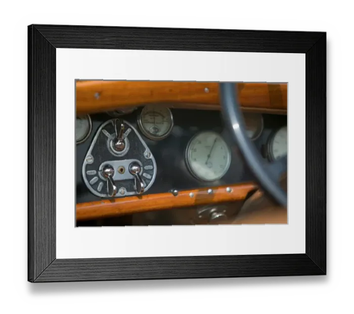 Framed Print : antique jaguar