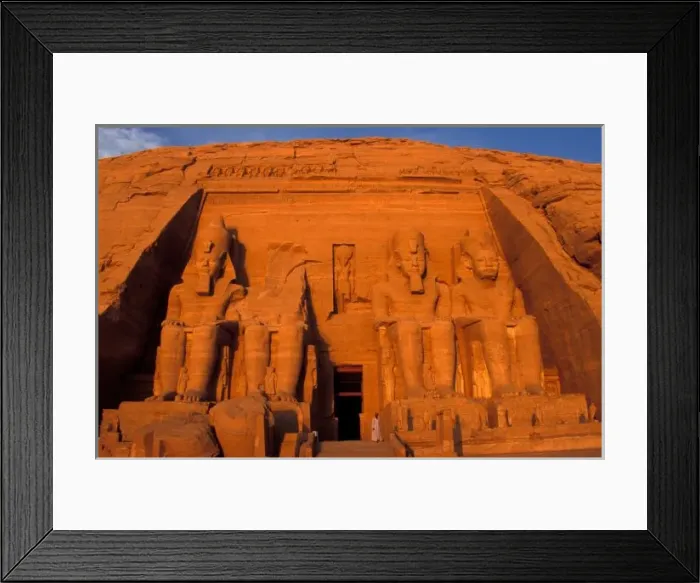 Framed Print : AF, Egypt, Abu Simbel. Facade at sunset, Great Temple of Ramessess II Framed Print : AF, Egypt, Abu Simbel. Facade at sunset, Great Temple of Ramessess II