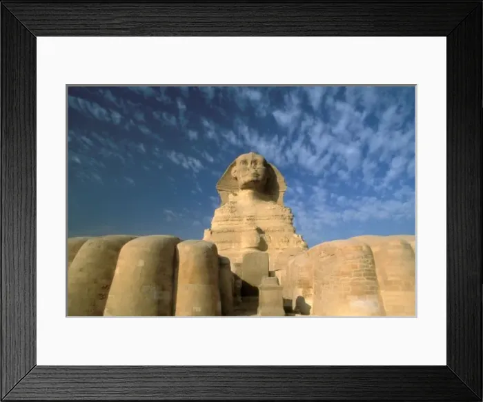 Framed Print : Africa, Egypt, Cairo, Giza Plateau. Sphinx