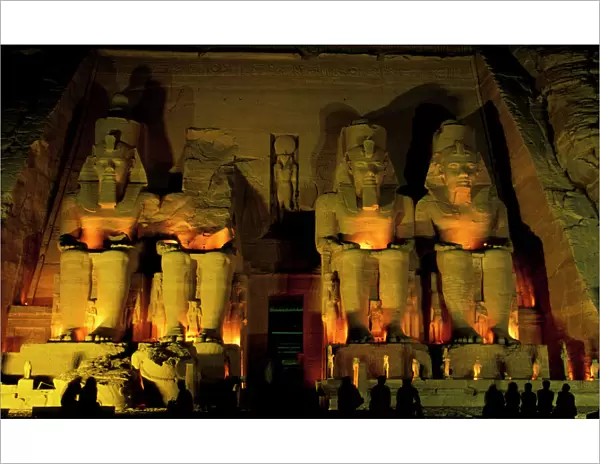 AF, Egypt, Abu Simbel. Colossal Figures of Ramesses II, Great Temple of Ramessess II