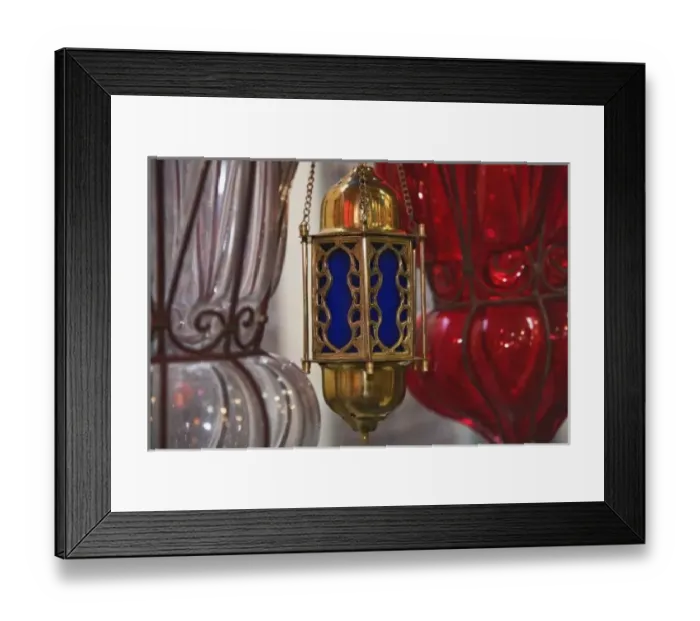 Framed Print : Glass lamp fixtures, Khan el Khalili Bazaar, Cairo, Egypt Framed Print : Glass lamp fixtures, Khan el Khalili Bazaar, Cairo, Egypt