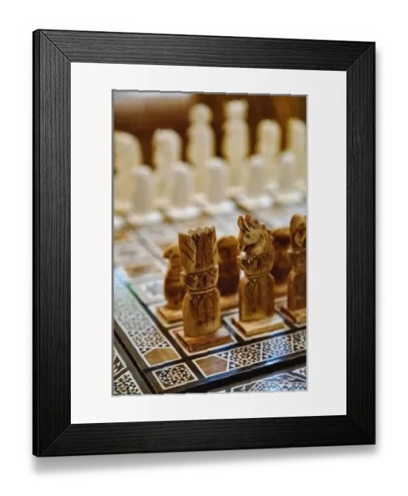 Framed Print : Chess set for sale, Khan el Khalili Bazaar, Cairo, Egypt