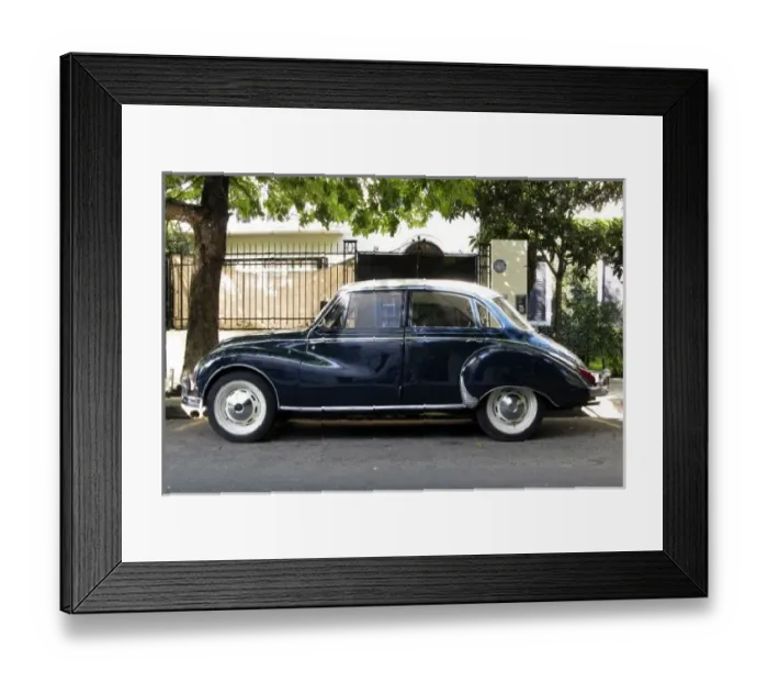 Framed Print : Old but very well kept Audi car Framed Print : Old but very well kept Audi car