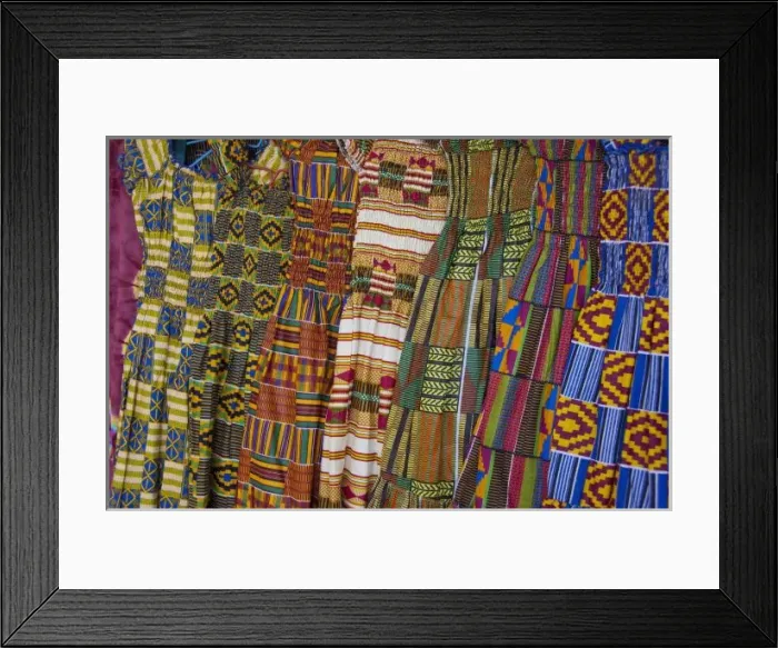 Framed Print : Colorful West African dresses, Accra Textile and Handicraft Market, Accra, Ghana Framed Print : Colorful West African dresses, Accra Textile and Handicraft Market, Accra, Ghana