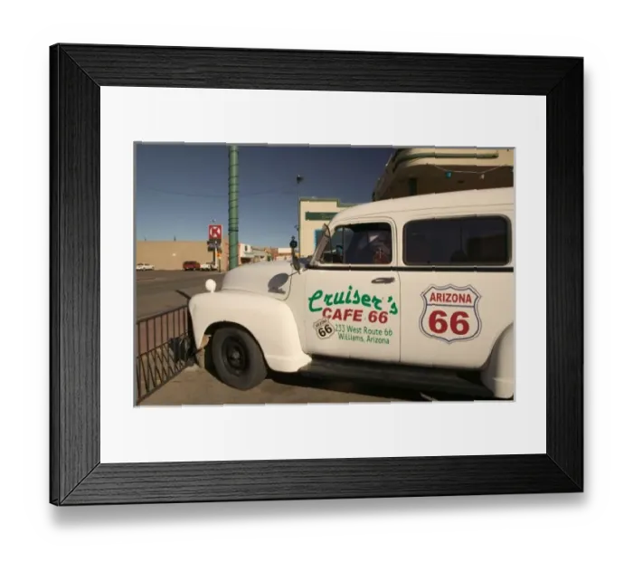 Framed Print : USA, Arizona, Williams: Cruisers Cafe 66 Old Truck Framed Print : USA, Arizona, Williams: Cruisers Cafe 66 Old Truck