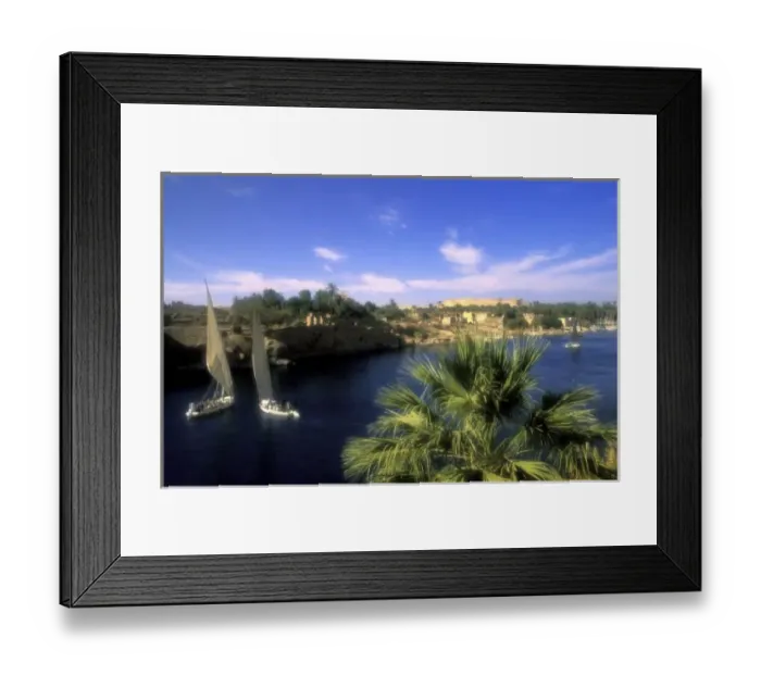 Framed Print : AF, Egypt, Upper Egypt, Aswan. River Nile, Feluccas Sailing Framed Print : AF, Egypt, Upper Egypt, Aswan. River Nile, Feluccas Sailing