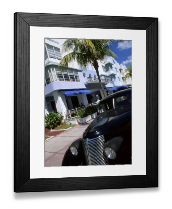 Framed Print : Ocean Drive, Miami Beach Florida