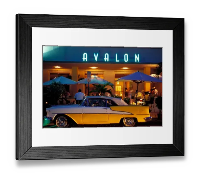 Framed Print : USA, FL, Miami, South Beach at night Framed Print : USA, FL, Miami, South Beach at night
