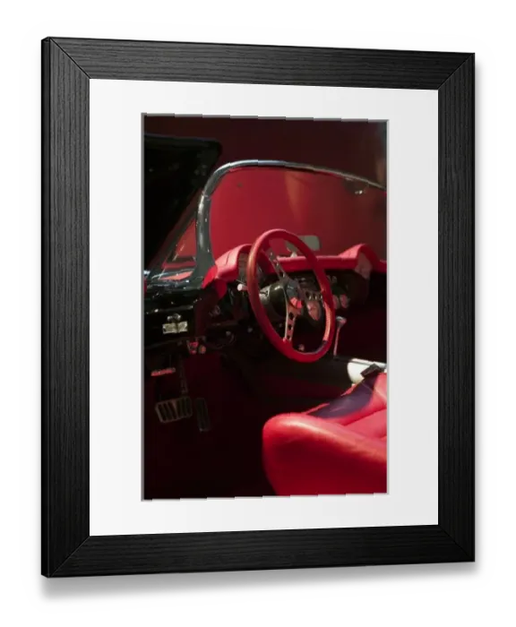 Framed Print : USA, Kentucky, Bowling Green: National Corvette Museum, Interior of 1960 Corvette Framed Print : USA, Kentucky, Bowling Green: National Corvette Museum, Interior of 1960 Corvette