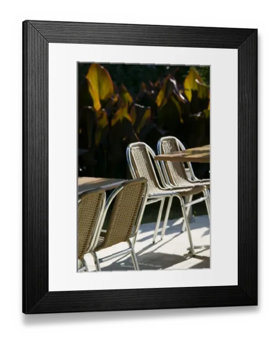 Framed Print : Montenegro, Becici. Becici Beach - Beach Cafe Tables and Chairs Framed Print : Montenegro, Becici. Becici Beach - Beach Cafe Tables and Chairs