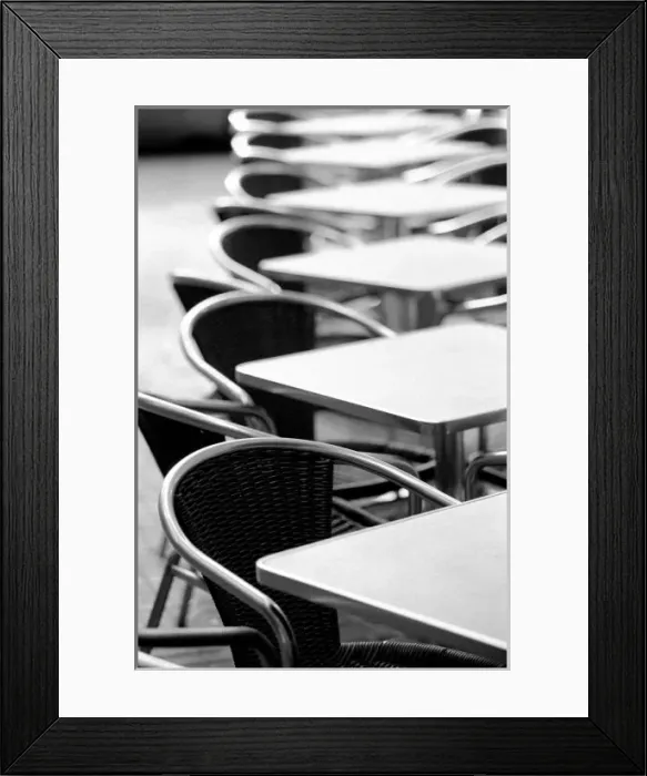 Framed Print : Europe, Spain, Mallorca. Cafe tables, Palma Framed Print : Europe, Spain, Mallorca. Cafe tables, Palma