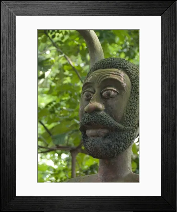 Framed Print : Africa, Benin, Ouidah. Sacred Forest of Kapasse (aka Foret Sacree), statue of phallic voodoo deity Framed Print : Africa, Benin, Ouidah. Sacred Forest of Kapasse (aka Foret Sacree), statue of phallic voodoo deity
