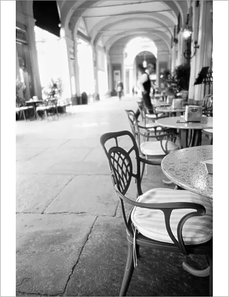 Turin Italy, Cafe and Archway