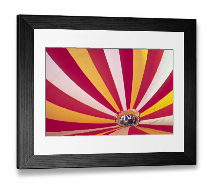Framed Print : People filling a hot air balloon, Fort Collins, Colorado