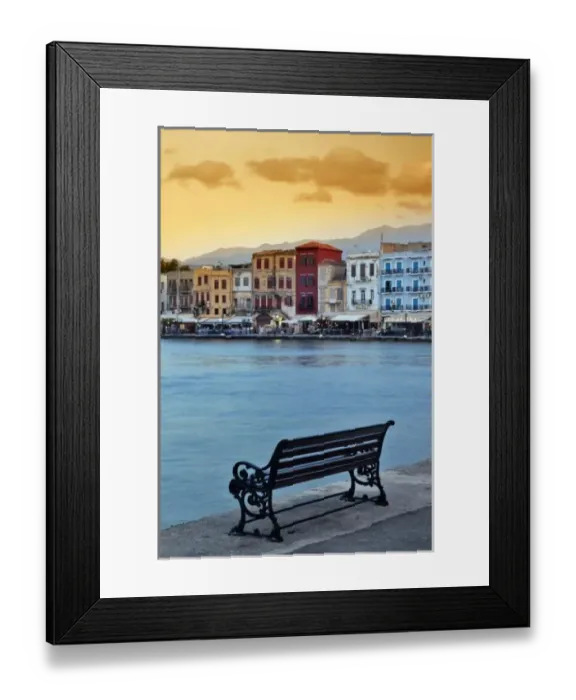 Framed Print : Chania at dusk, Chania, Crete, Greece Framed Print : Chania at dusk, Chania, Crete, Greece