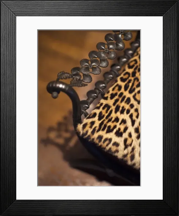 Framed Print : France, Paris, Museum of Decorative Arts, Ocelot Chair by Armand Rateau-decorator