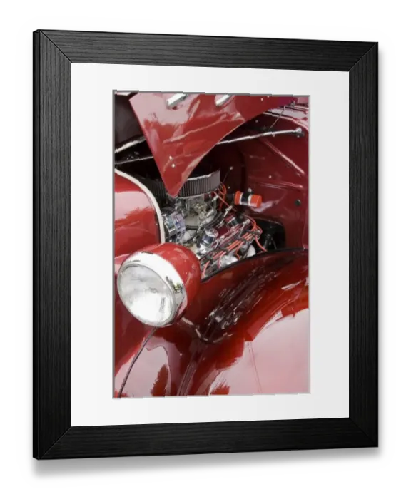 Framed Print : WA, Seattle, classic American automobile