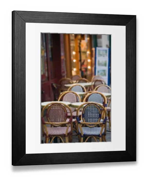 Framed Print : France, PARIS, Montmartre: Place du Tertre, Cafe Tables Framed Print : France, PARIS, Montmartre: Place du Tertre, Cafe Tables