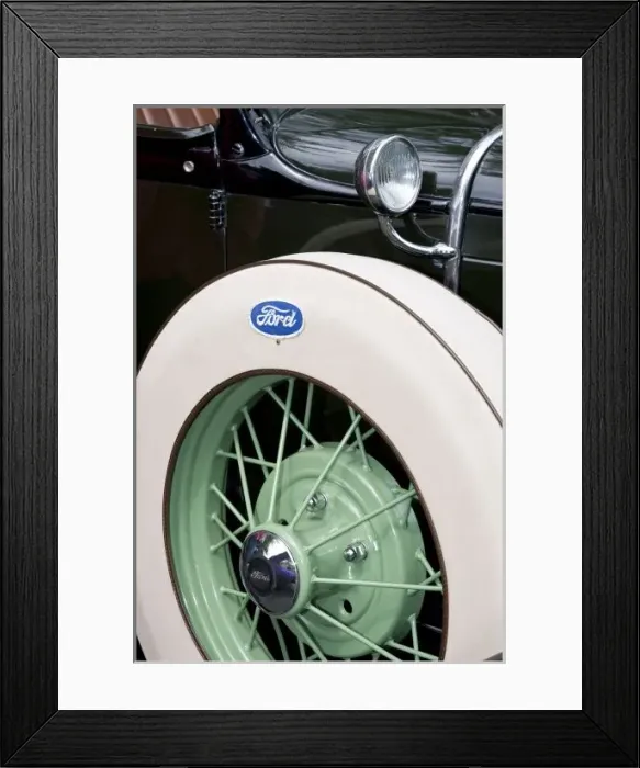 Framed Print : WA, Seattle, classic American automobile
