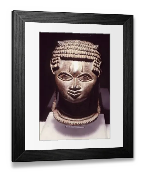 Framed Print : Udo style head, Benin Bronze, 16th-17th cent. Nigeria. NOTE: This image avail. up to 100MB Framed Print : Udo style head, Benin Bronze, 16th-17th cent. Nigeria. NOTE: This image avail. up to 100MB
