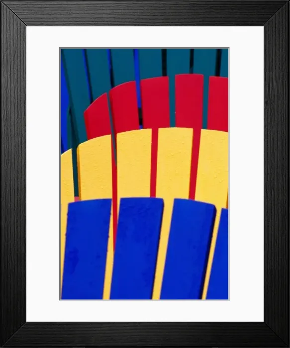 Framed Print : N. A. Canada, Nova Scotia, Bridgewater. Colorful adirondack chairs Framed Print : N. A. Canada, Nova Scotia, Bridgewater. Colorful adirondack chairs